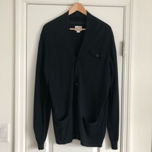 Reiss cotton / cashmere cardigan Size L